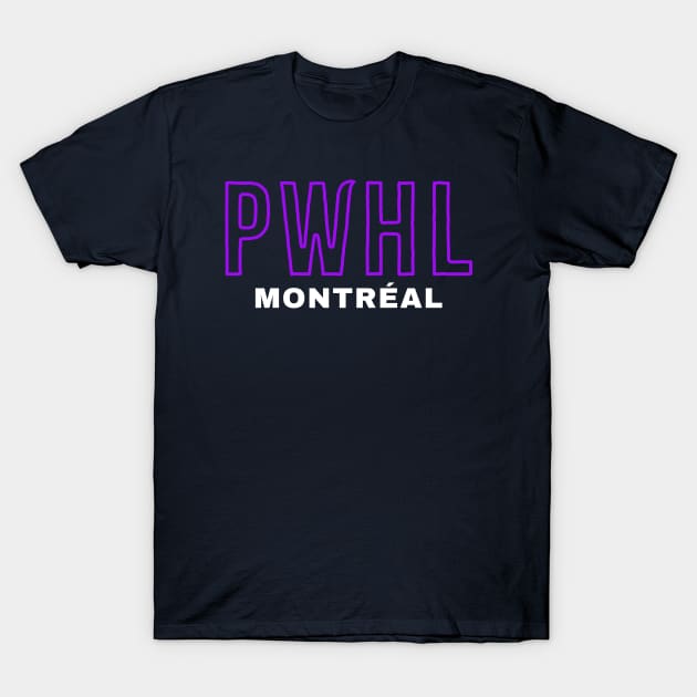 pwhl montreal T-Shirt by Crocodile Store